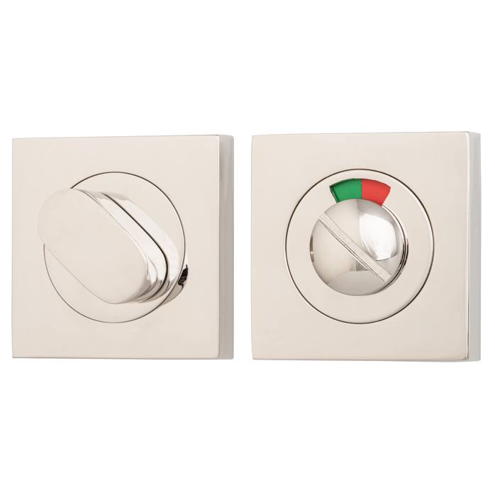 Privacy Turn With Indicator Square Polished Nickel