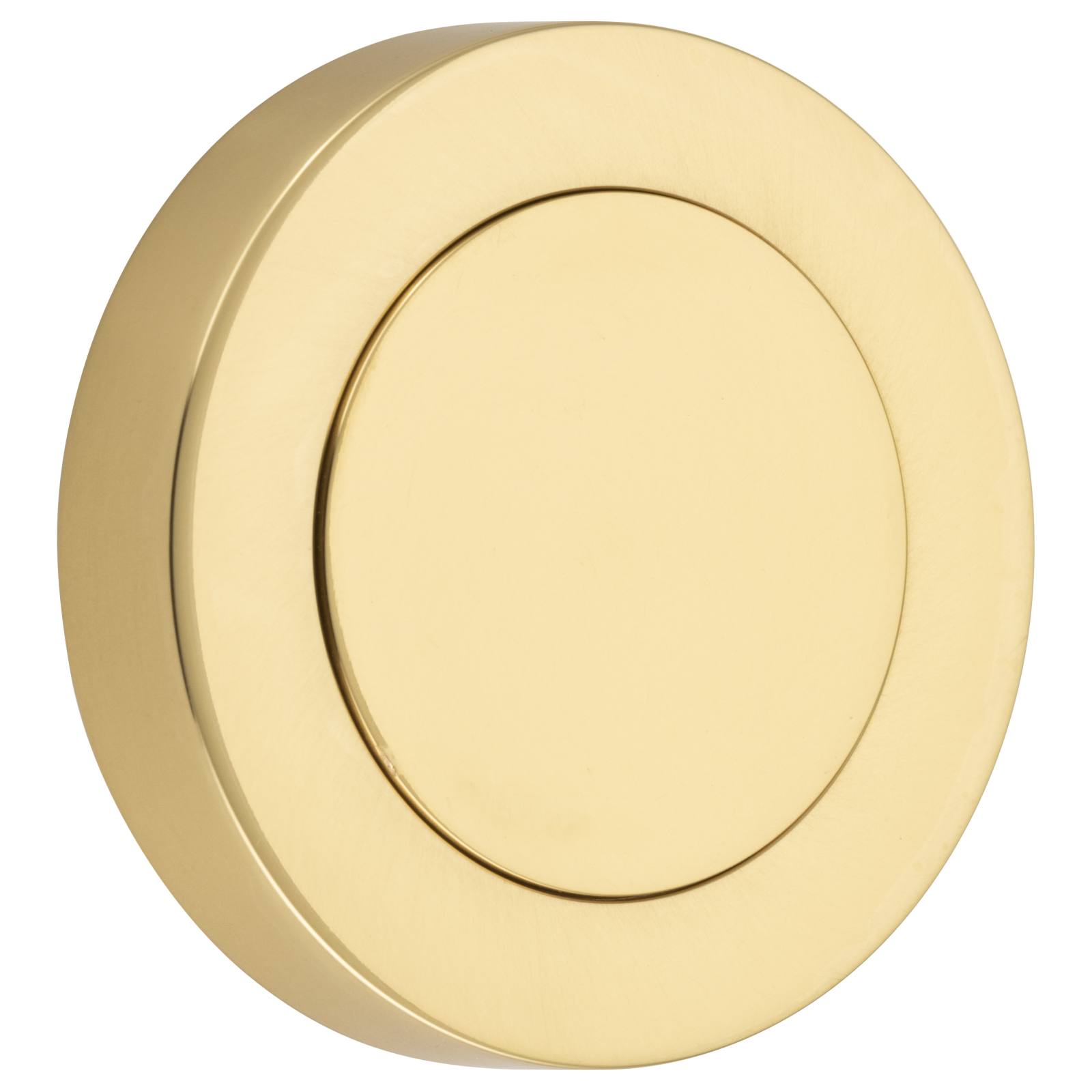 Blank Rose Round Polished Brass