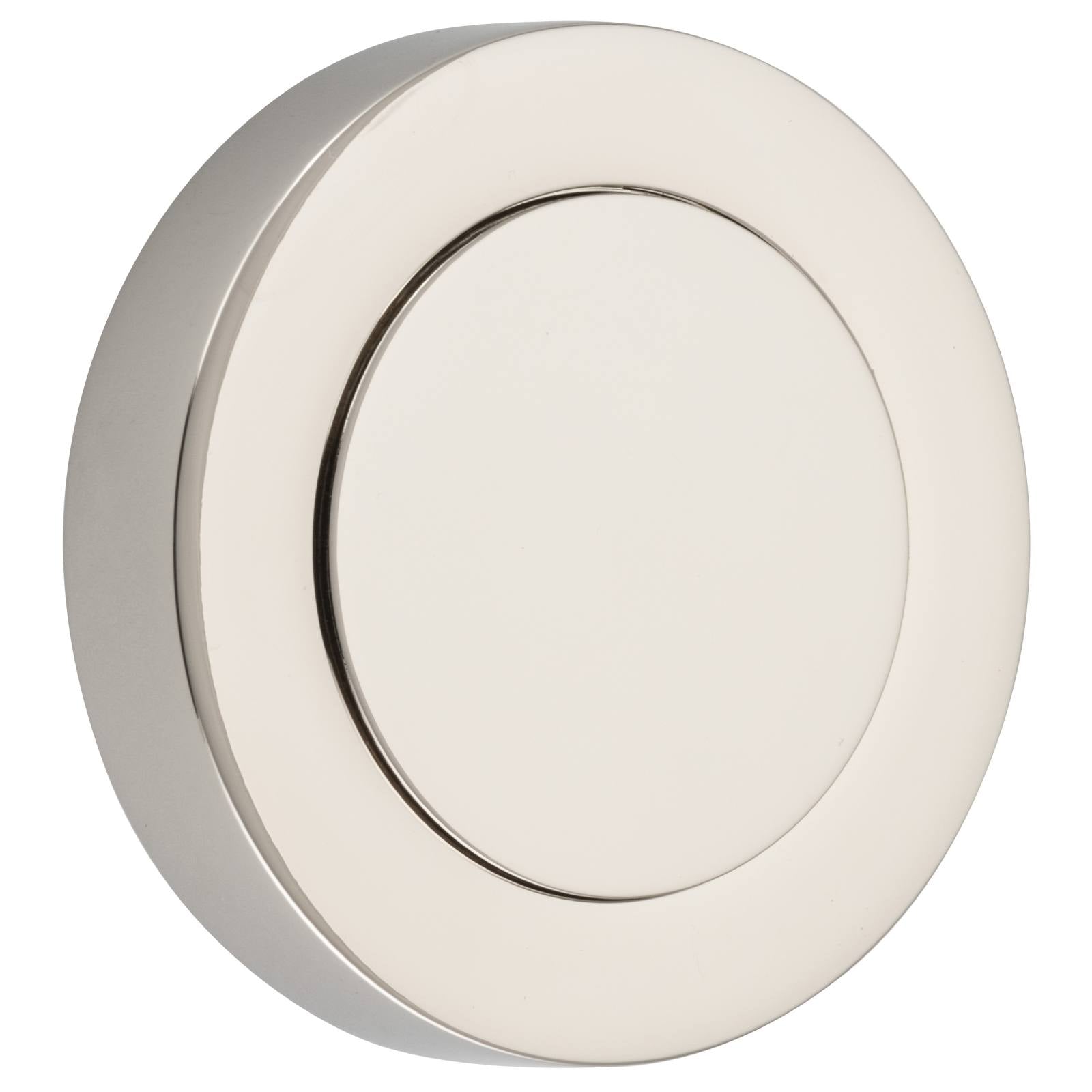 Blank Rose Round Polished Nickel