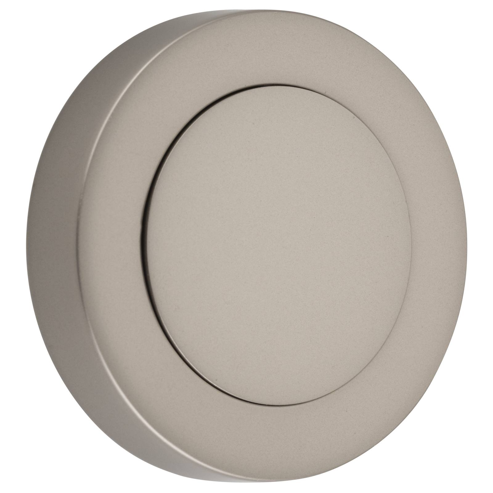 Blank Rose Round Satin Nickel