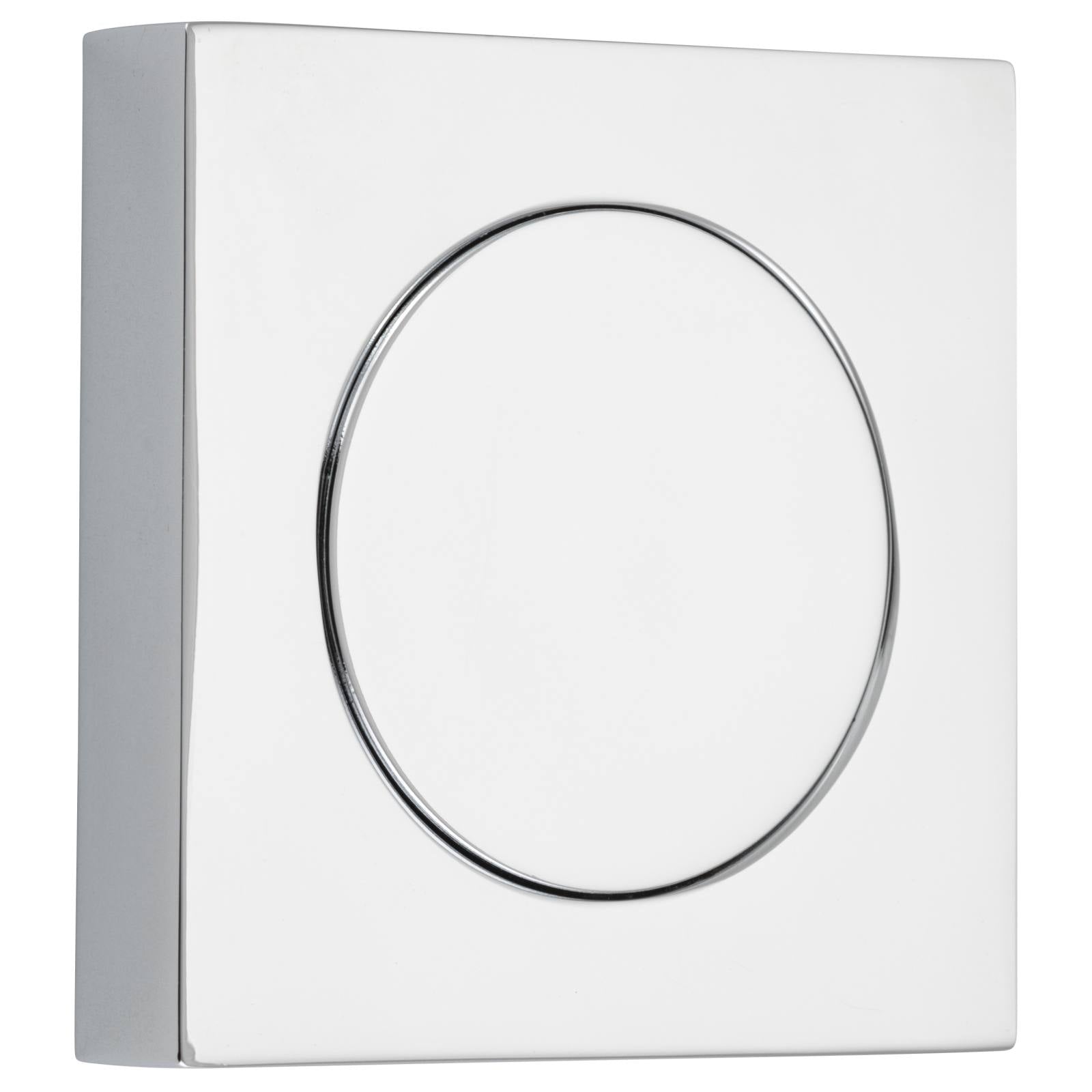 Blank Rose Square Polished Chrome