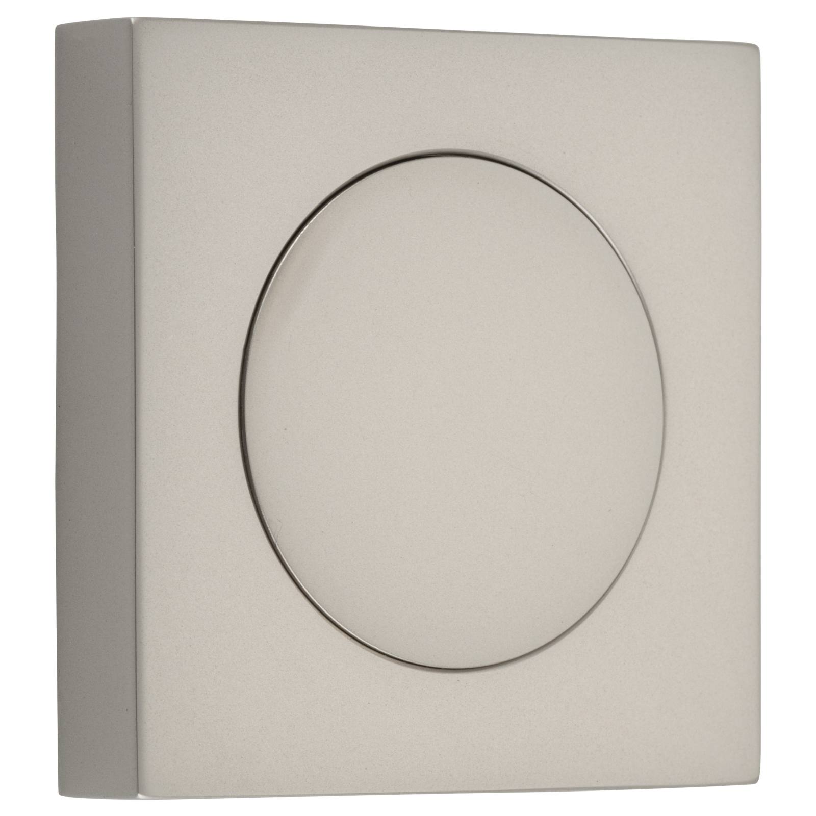 Blank Rose Square Satin Nickel