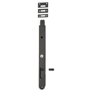 Locking Flush Bolt 300mm Matt Black, Matte Black