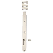 Locking Flush Bolt 300mm, Satin Nickel
