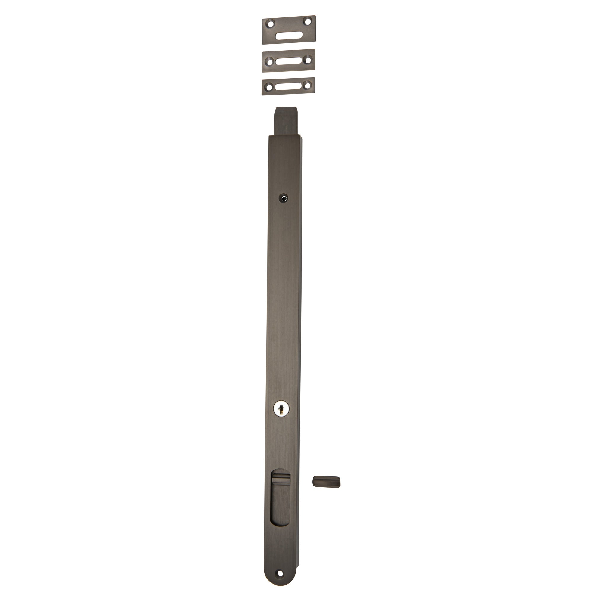 Locking Flush Bolt 400mm, Signature Brass