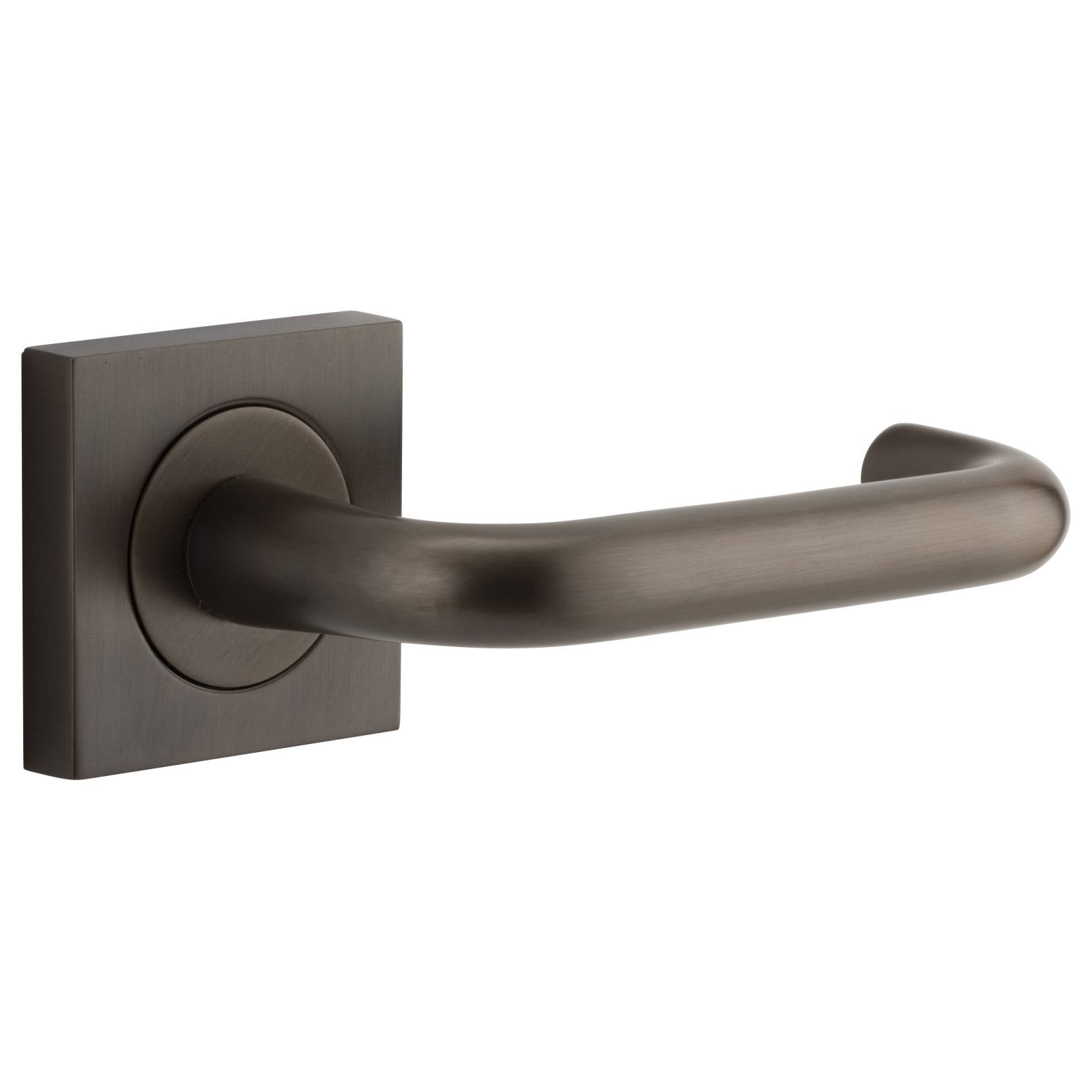 Oslo Lever Square Rose Signature Brass