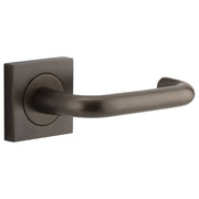 Oslo Lever Square Rose Signature Brass