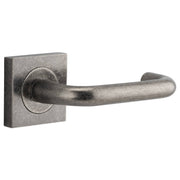 Oslo Lever Square Rose Distressed Nickel