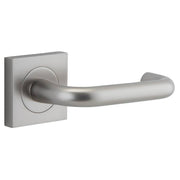 Oslo Lever Square Rose Satin Nickel