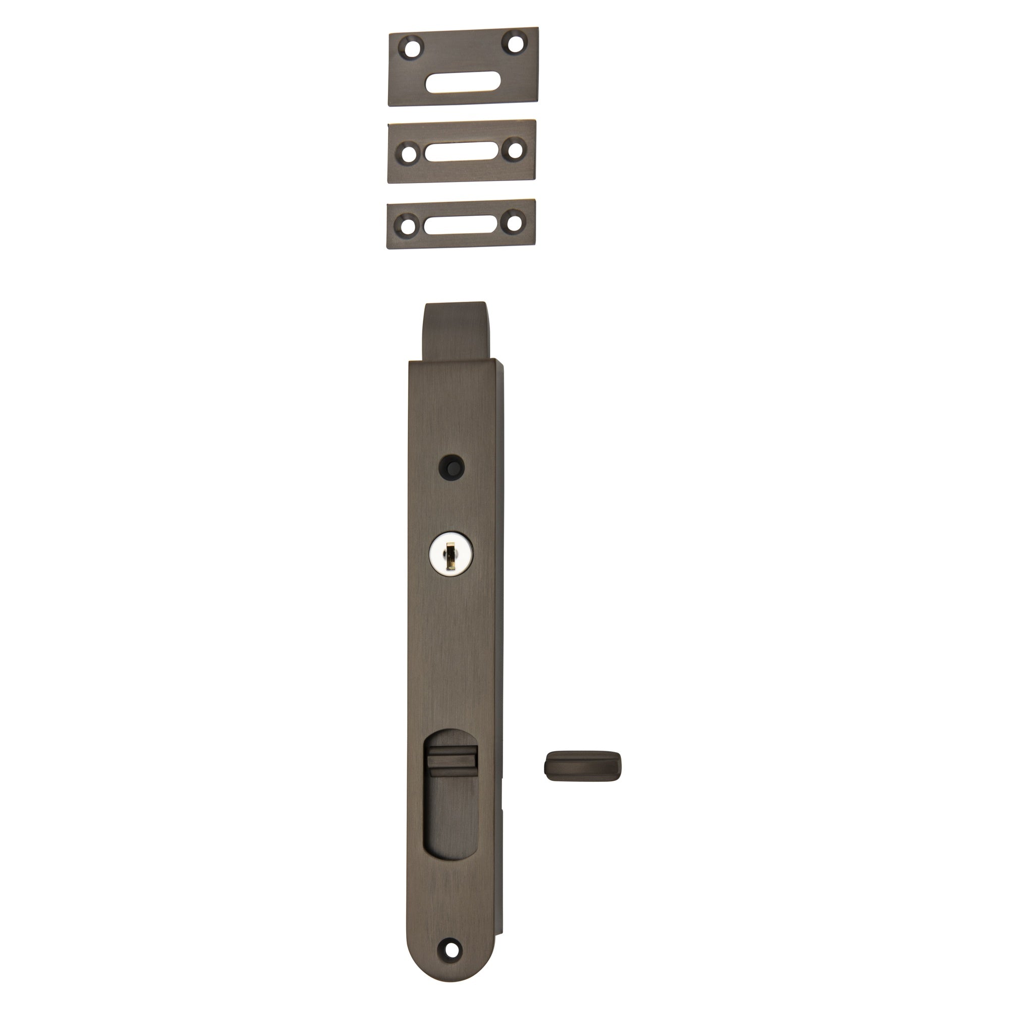 Flush Bolt Locking, Signature Brass
