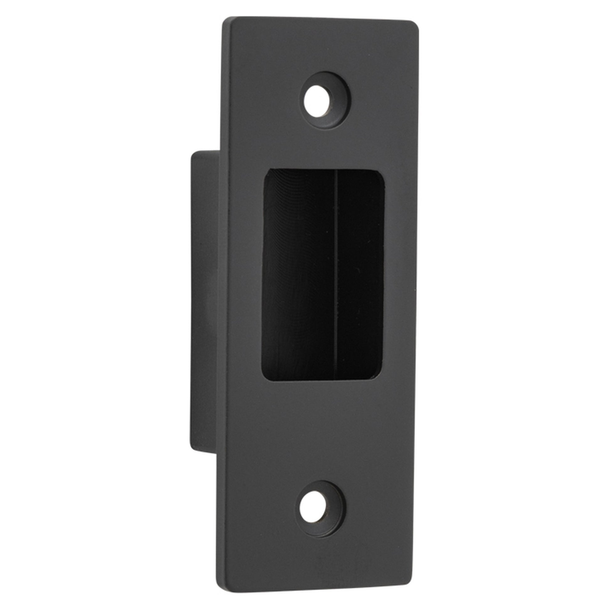 Sliding Door Edge Pull Rectangular, Matt Black