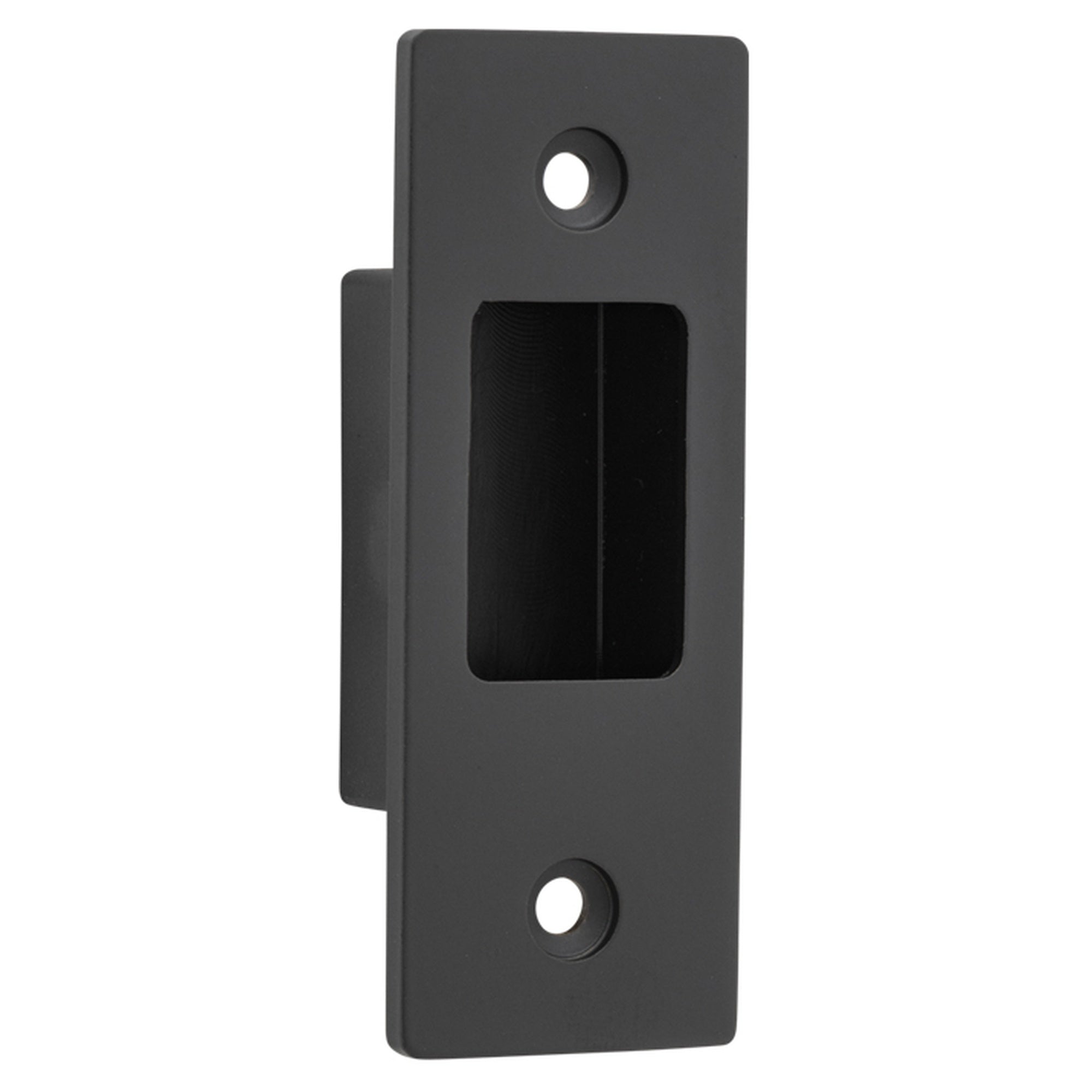 Sliding Door Edge Pull Rectangular, Matt Black