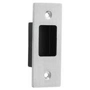 Sliding Door Edge Pull Rectangular, Brushed Chrome