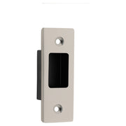 Sliding Door Edge Pull Rectangular, Satin Nickel
