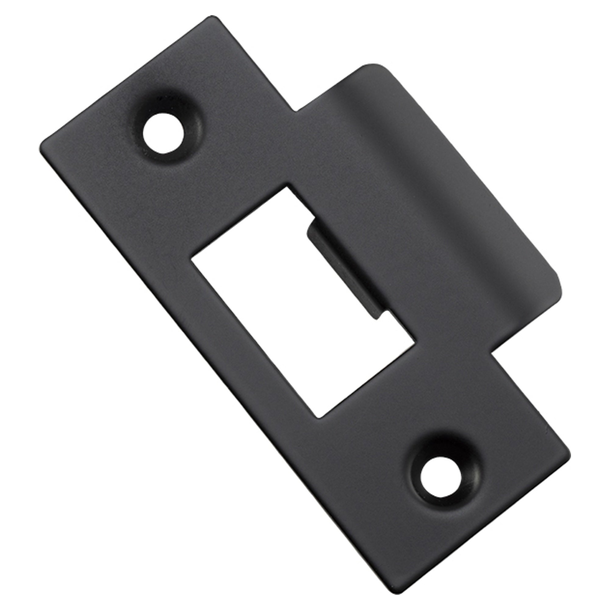 Tube Latch Striker Universal 'T' To Suit Metal Door Frame Matt Black, Matte Black