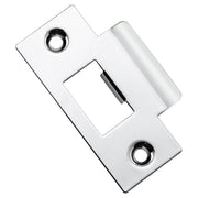 Metal Door Tube Latch Striker, Polished Chrome