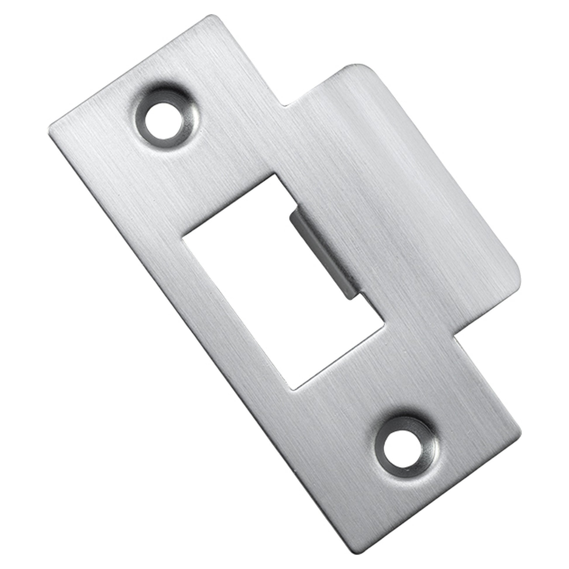 Metal Door Tube Latch Striker, Brushed Chrome