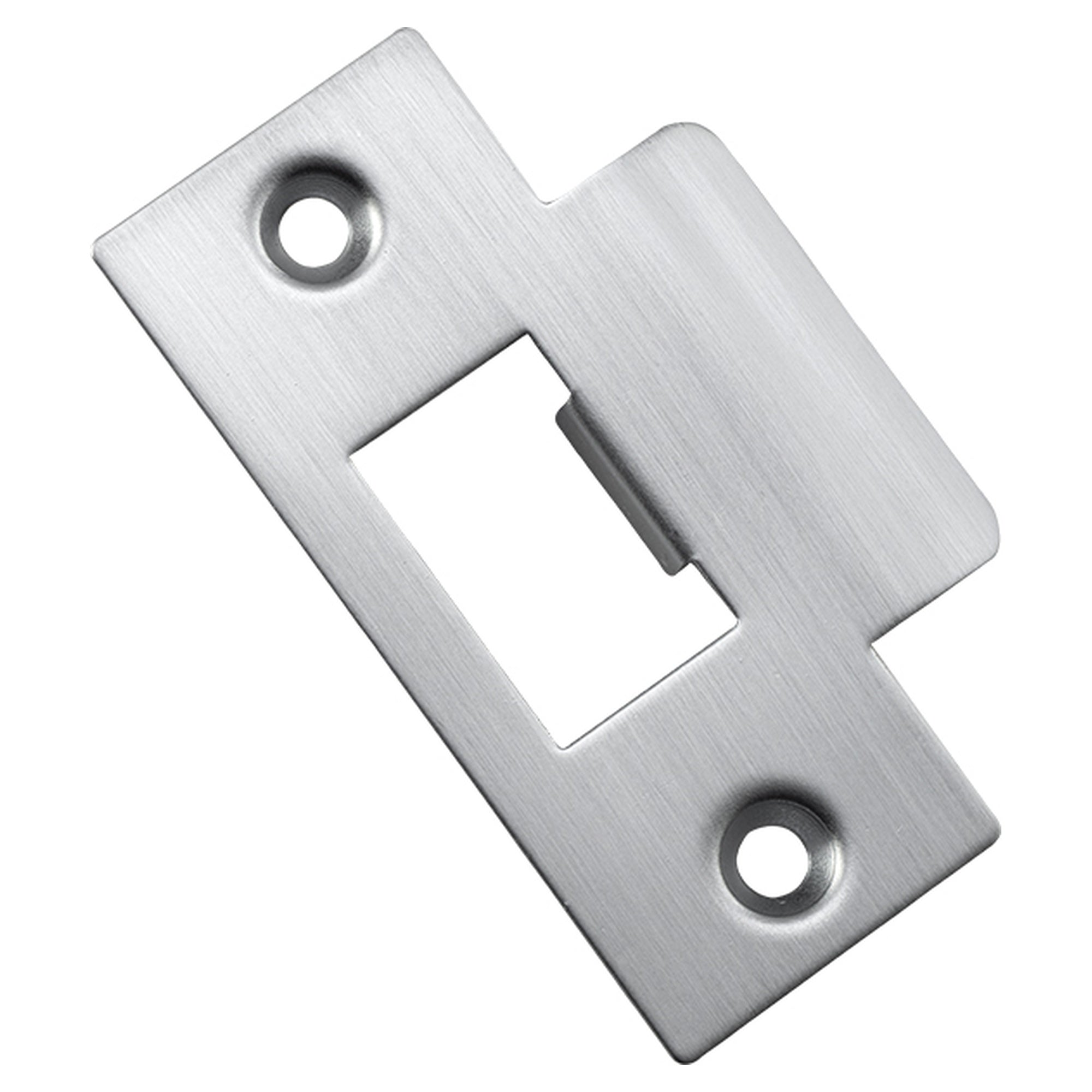 Metal Door Tube Latch Striker, Brushed Chrome