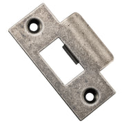Metal Door Tube Latch Striker, Distressed Nickel