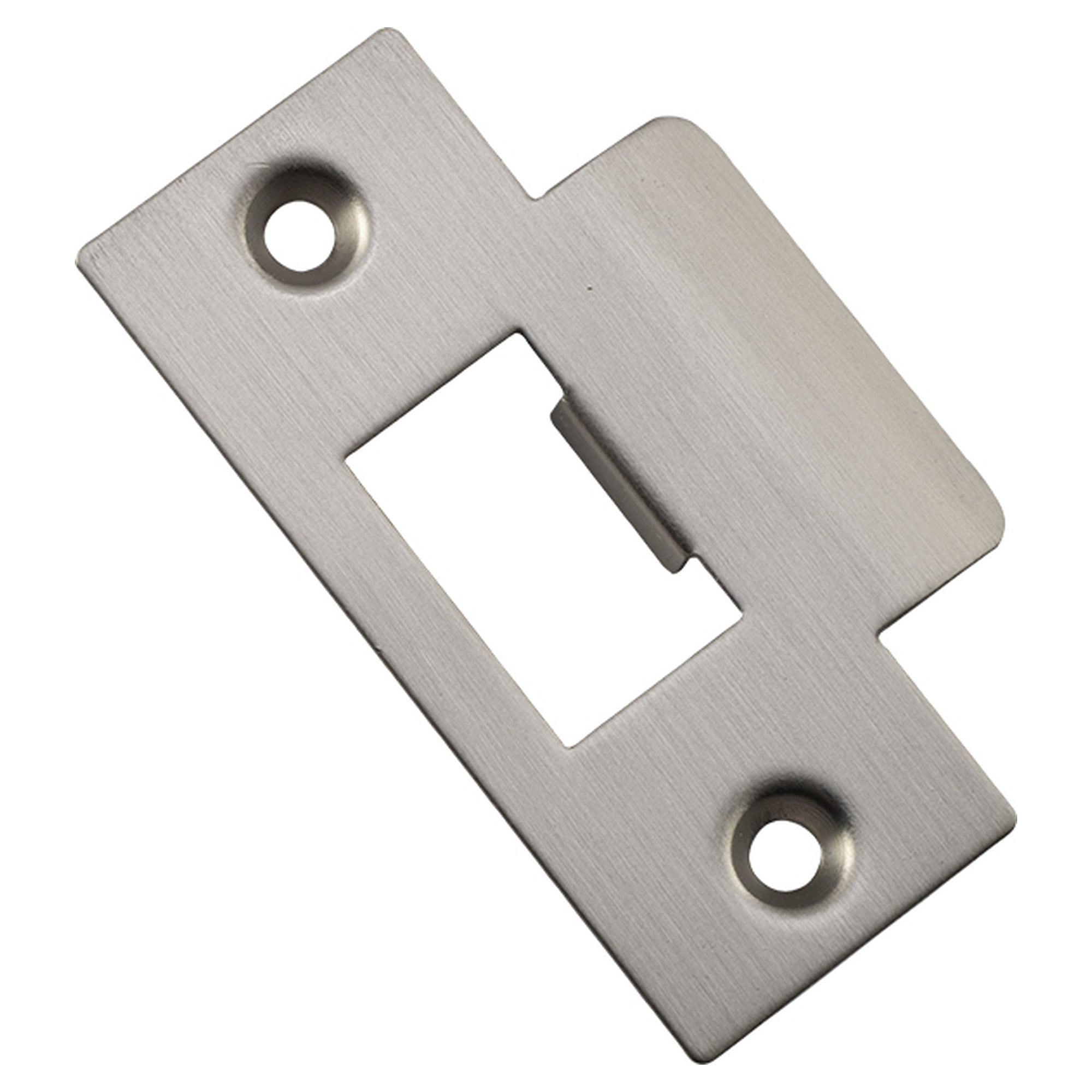 Tube Latch Striker Universal 'T' To Suit Metal Door Frame, Satin Nickel