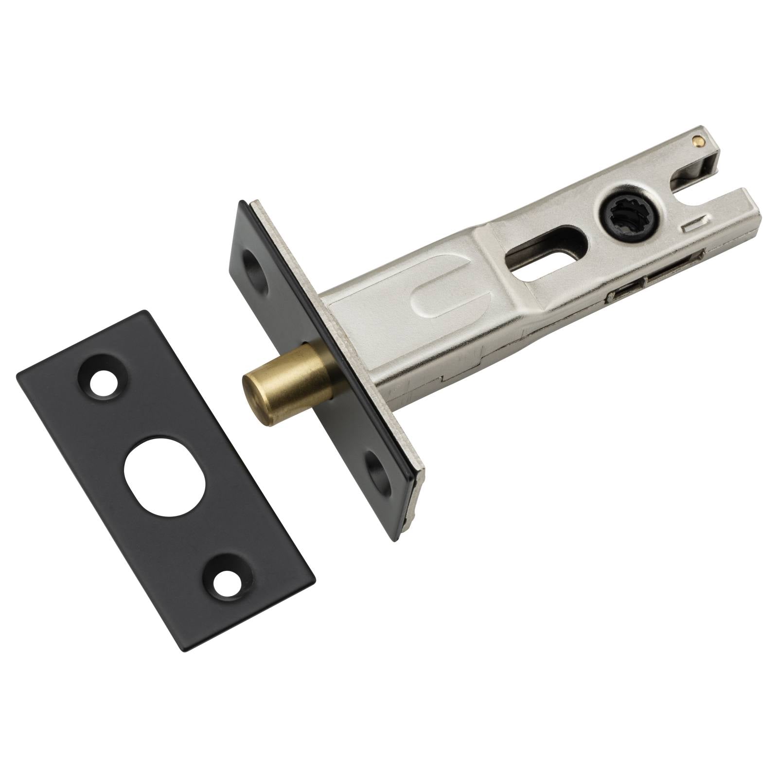 Privacy Bolt Round 60mm Backset Matt Black