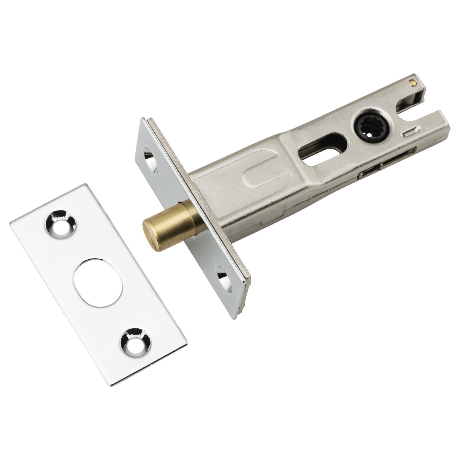 Privacy Bolt Round 60mm Backset Polished Chrome