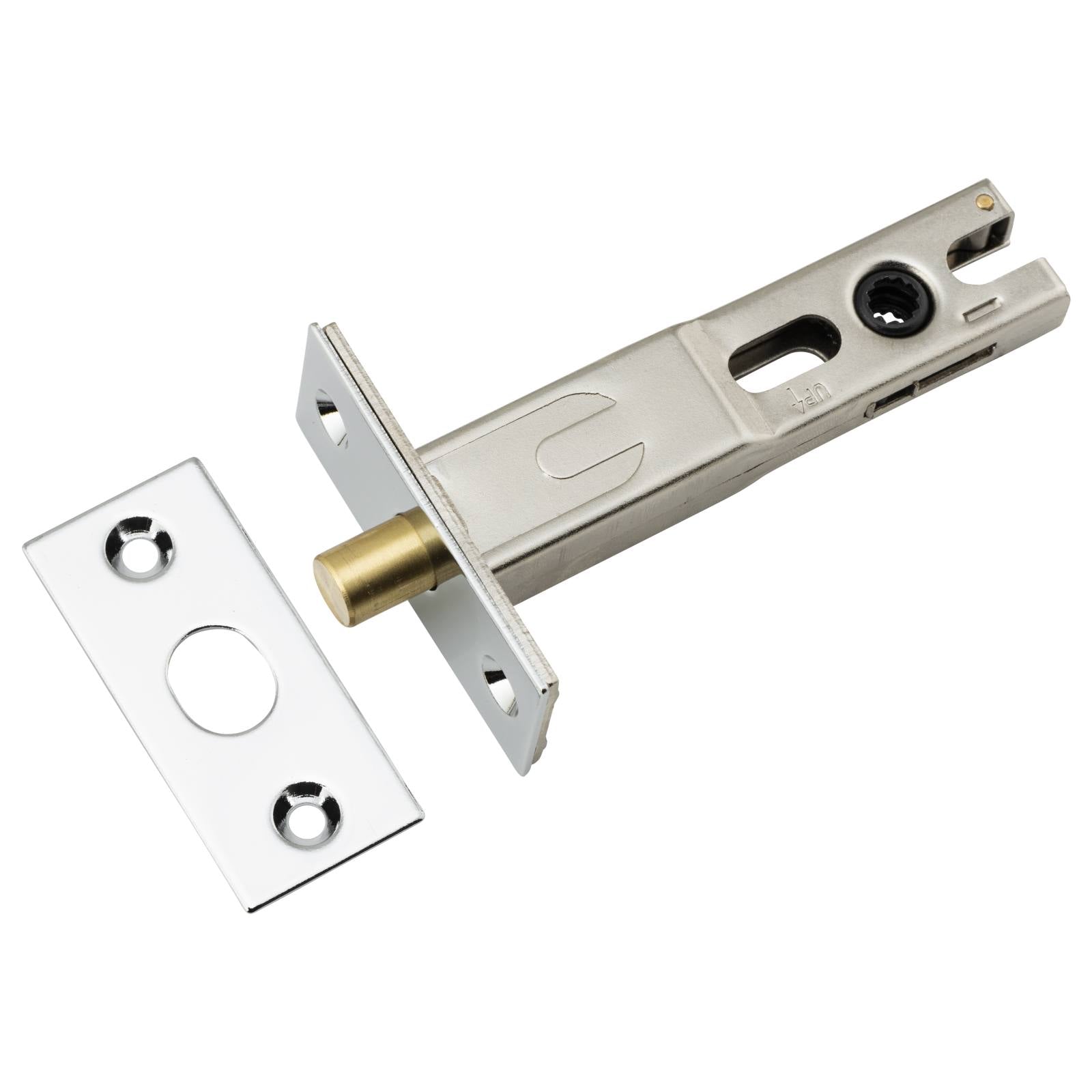 Privacy Bolt Round 70mm Backset Polished Chrome