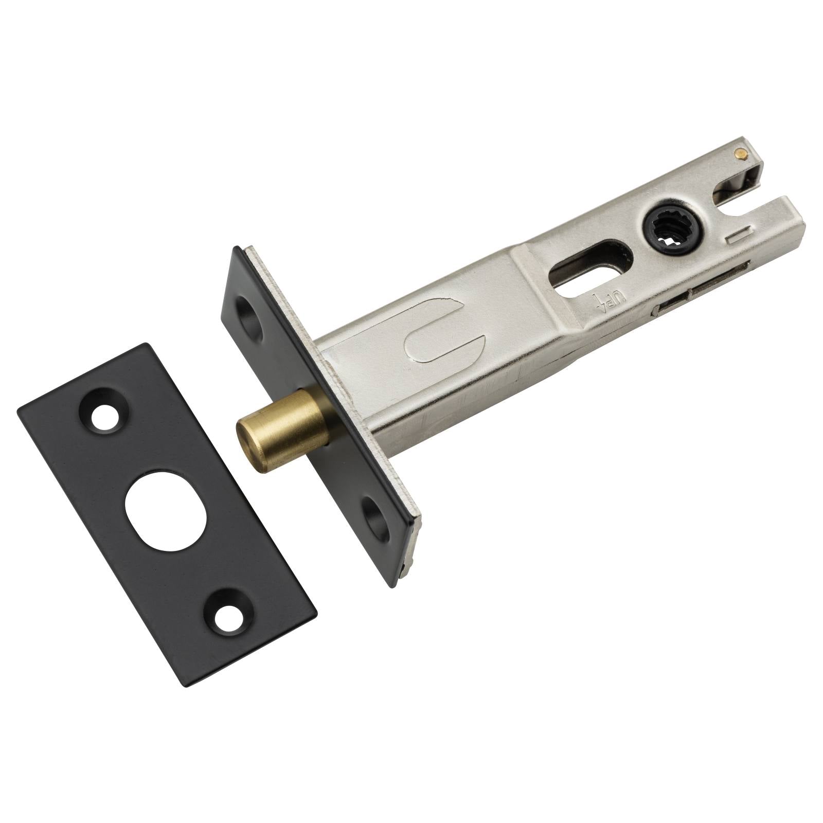 Privacy Bolt Round 70mm Backset Matt Black