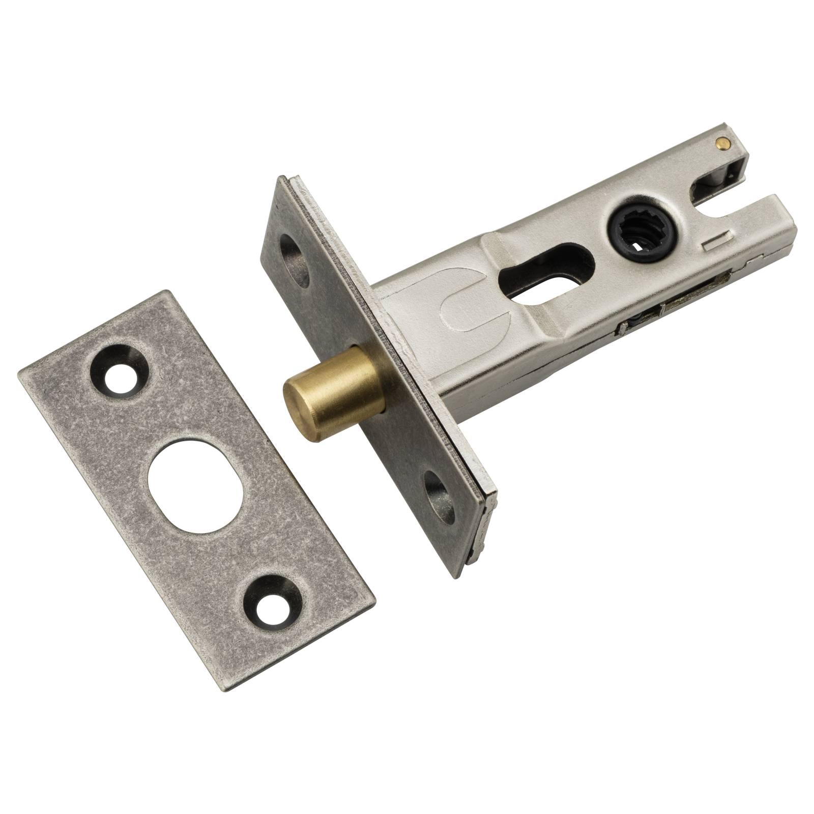 Privacy Bolt Round 45mm Backset Distressed Nickel