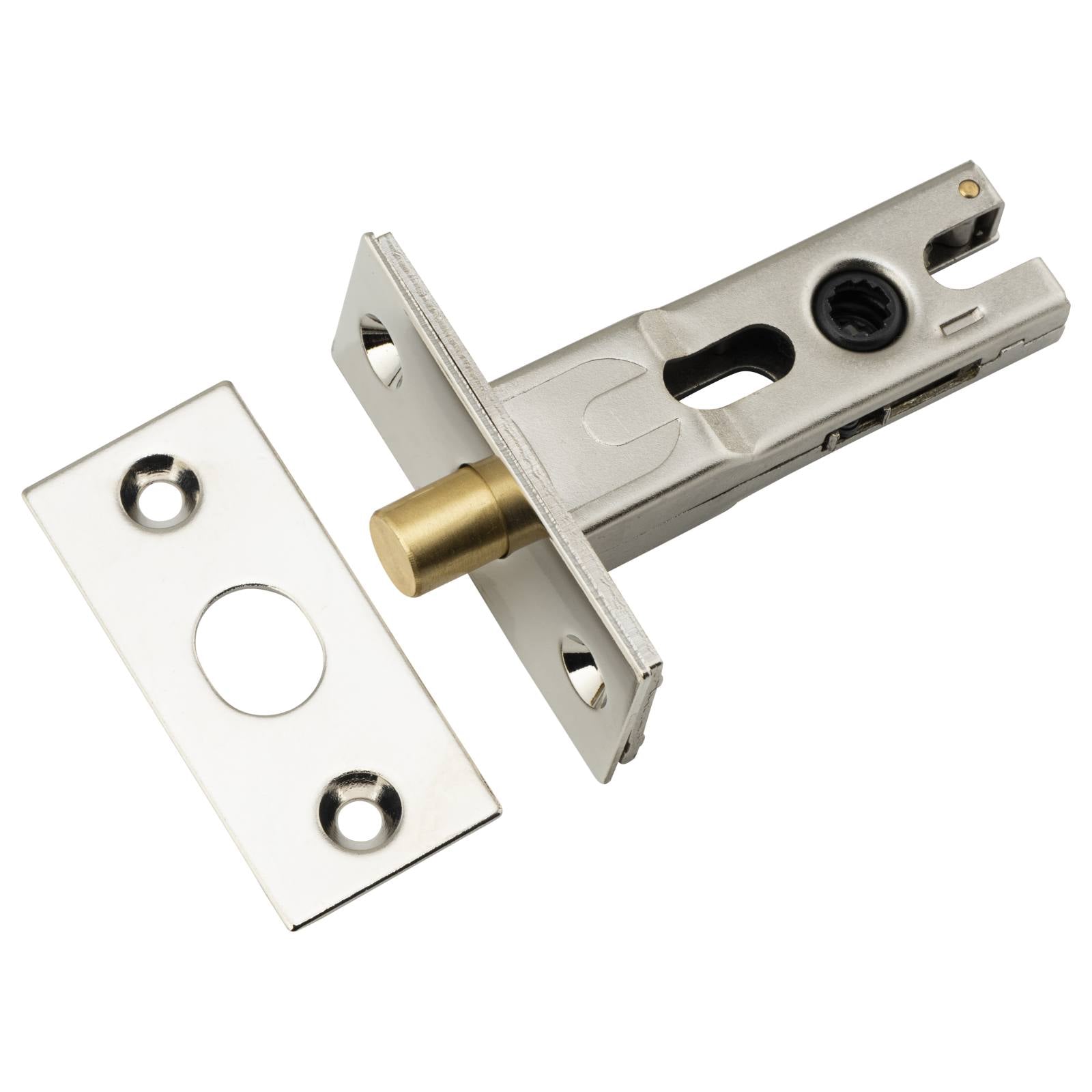 Privacy Bolt Round 45mm Backset Polished Nickel