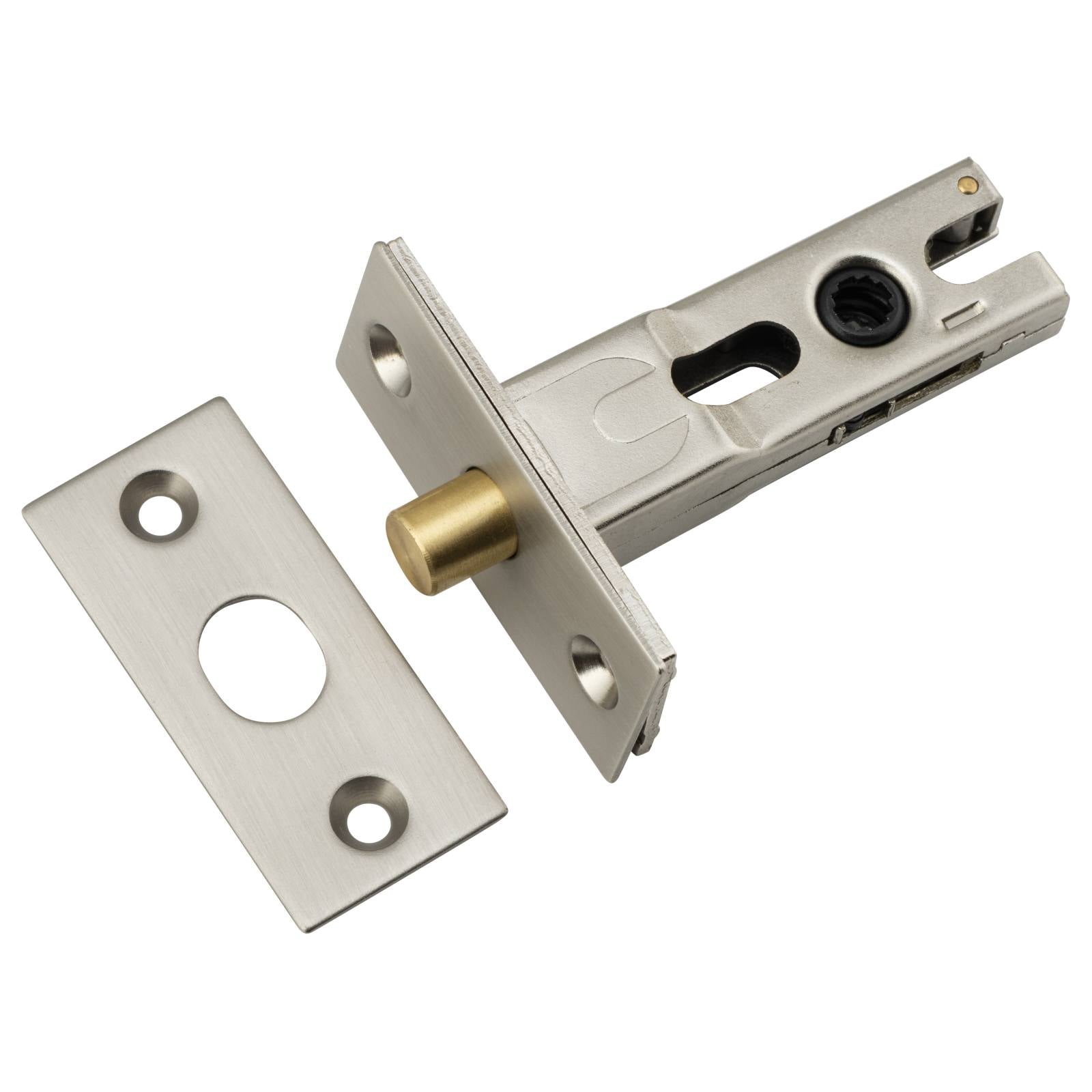 Privacy Bolt Satin Nickel Round Satin Nickel 45Mm Backset