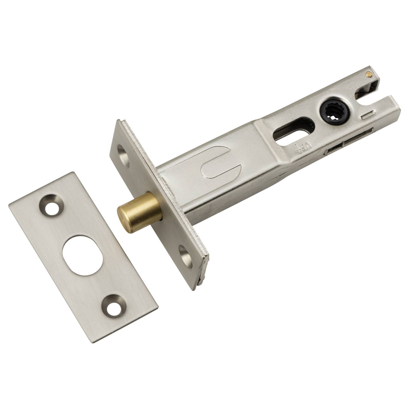 Privacy Bolt Round 70mm Backset Satin Nickel