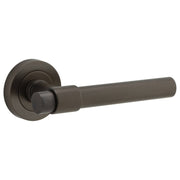 Helsinki Lever Round Rose, Signature Brass
