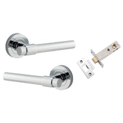Helsinki Lever Round Rose Passage Kit Polished Chrome