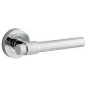 Helsinki Lever Round Rose, Polished Chrome