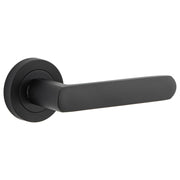 Osaka Lever Round Rose Matt Black