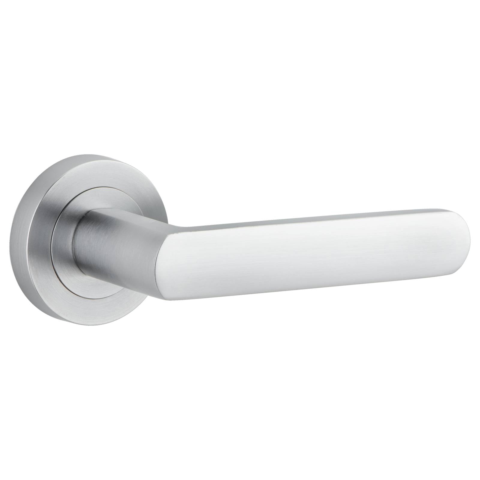 Osaka Lever Round Rose Brushed Chrome