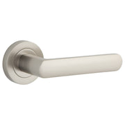Osaka Lever Round Rose Satin Nickel