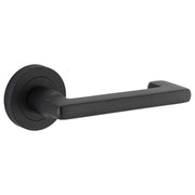 Baltimore Return Lever Round Rose Matt Black