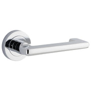 Baltimore Return Lever Round Rose Polished Chrome