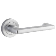 Baltimore Return Lever Round Rose Brushed Chrome