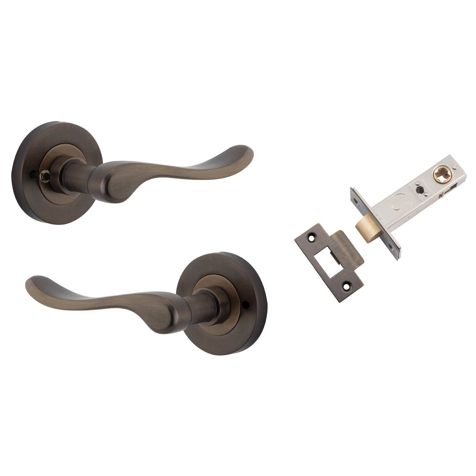Stirling Lever Round Rose (Inbuilt Privacy) Signature Brass
