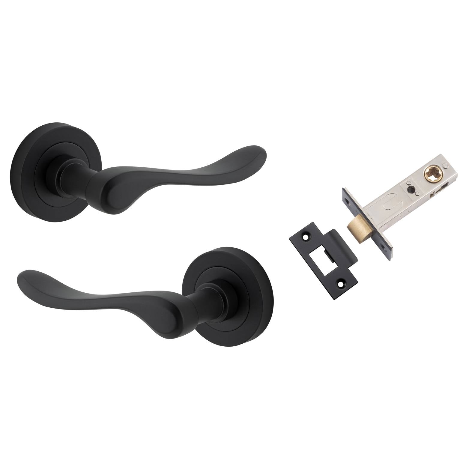 Stirling Lever Round Rose Passage Kit Matt Black