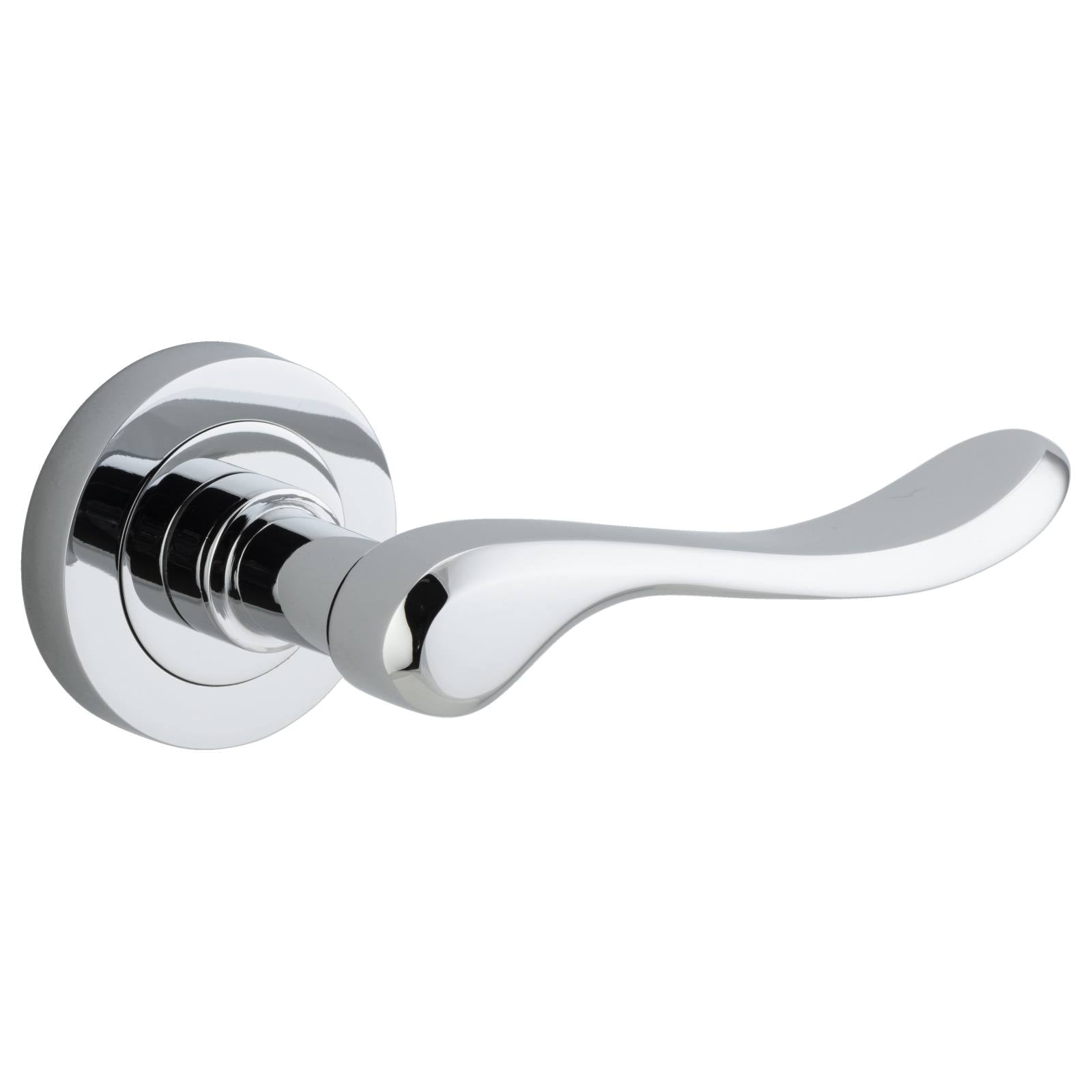 Stirling Lever Round Rose Polished Chrome