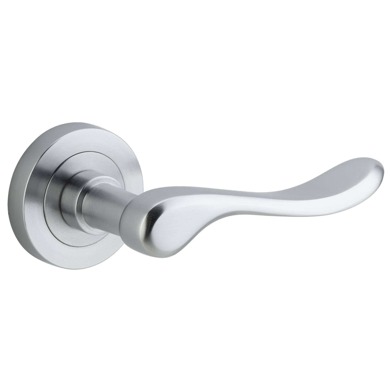 Stirling Lever Round Rose Brushed Chrome