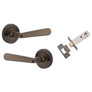 Copenhagen Lever Round Rose (Inbuilt Privacy) Signature Brass