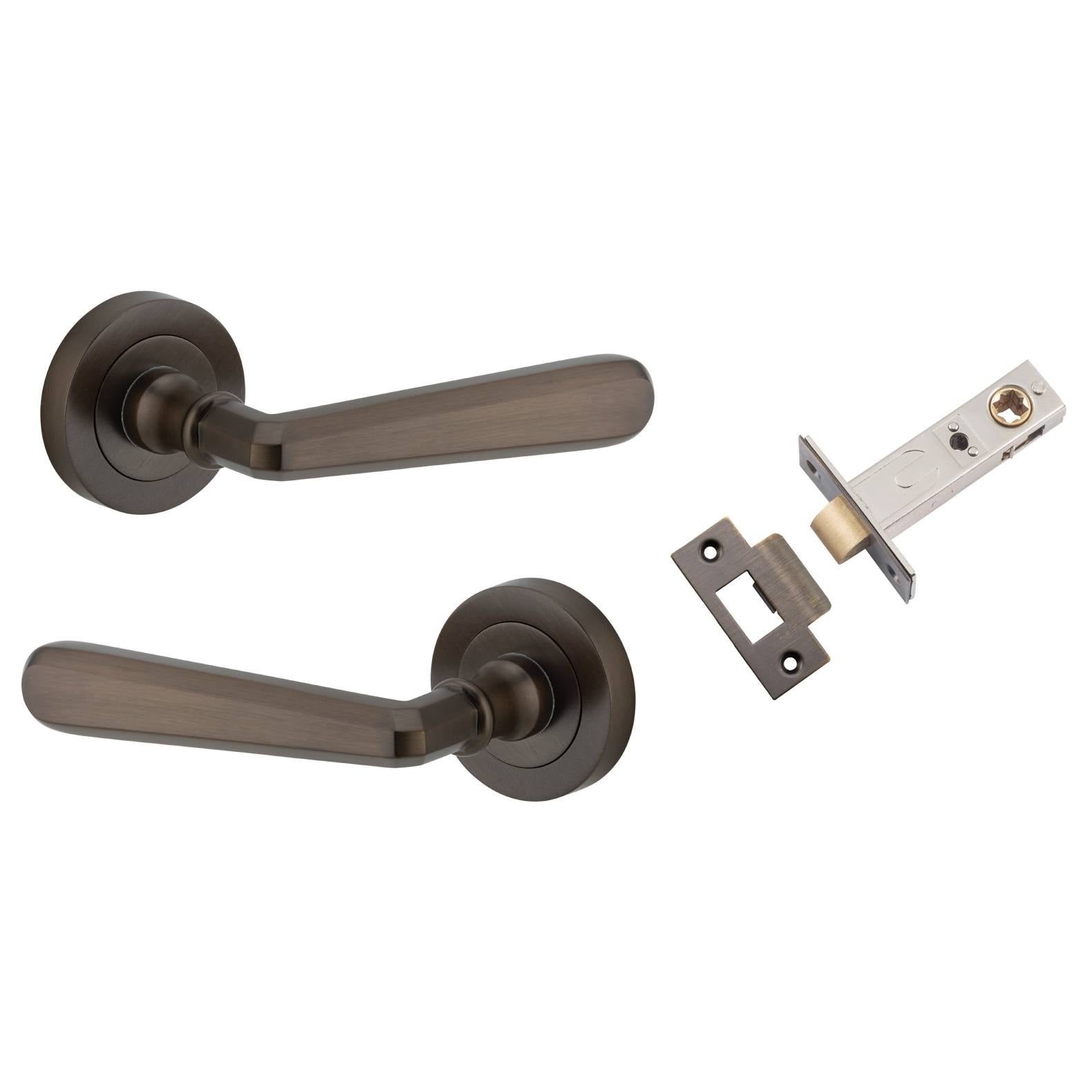 Copenhagen Lever Round Rose Passage Kit Signature Brass