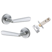 Copenhagen Lever Round Rose Passage Kit Brushed Chrome