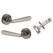 Copenhagen Lever Round Rose Passage Kit Distressed Nickel