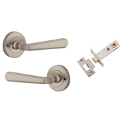 Copenhagen Lever Round Rose (Inbuilt Privacy) Satin Nickel